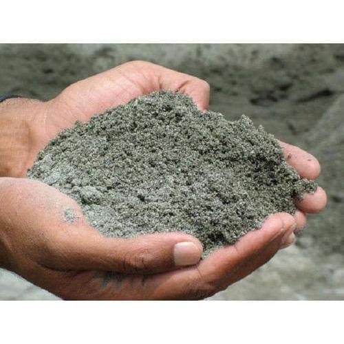 Washed river sand graded for construction use